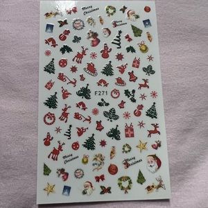 Holiday nail sticker F271 NWOT